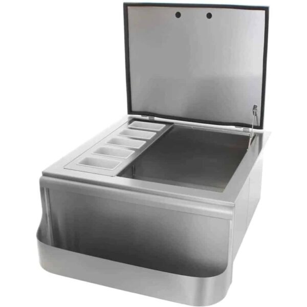 pcm | 260 series 25 slide in ice bin cooler with speed rail