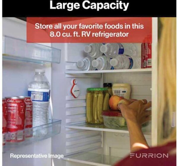 furrion fcr08dcgtabr 8 cubic ft right hinge refrigerator