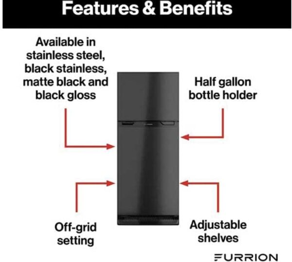 furrion fcr08dcgtabr 8 cubic ft right hinge refrigerator
