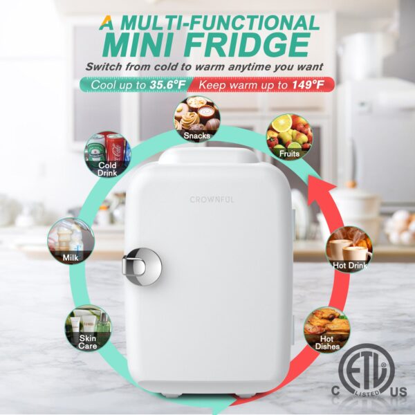 crownful 4 liter/6 can mini fridge