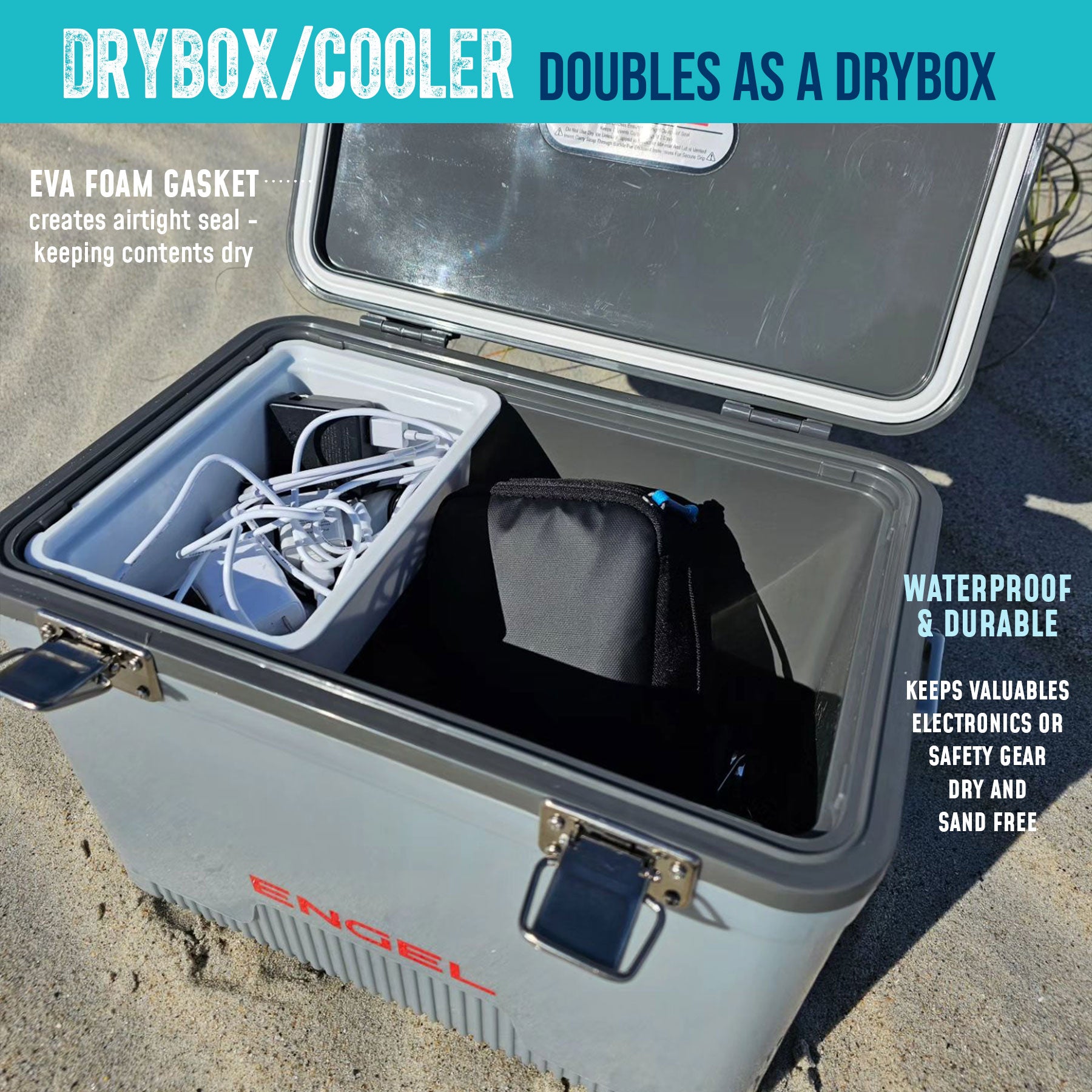 engel 19qt american flag drybox cooler