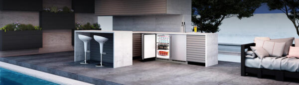 u line | 15 reversible hinge outdoor clear ice maker